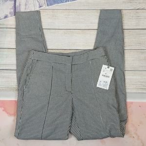 Zara black white high rise trousers size small